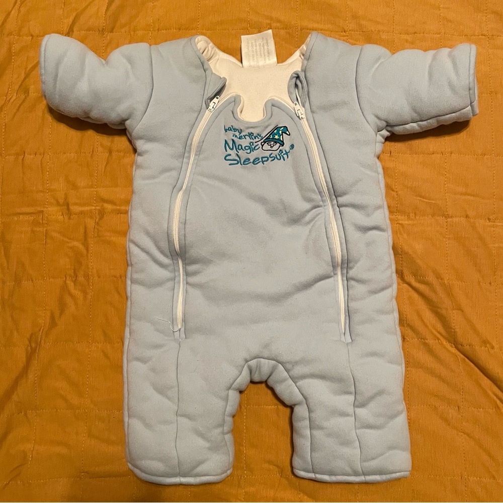 Baby Merlin's Magic Sleepsuit - Blue